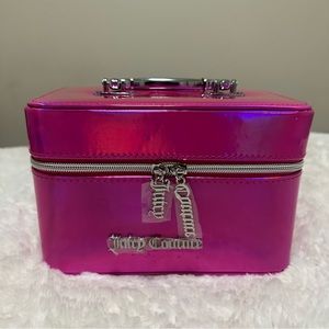 🩷 NWT Juicy Couture Holographic Pink Train Case - 1 FLAW SEE PHOTOS 🩷
